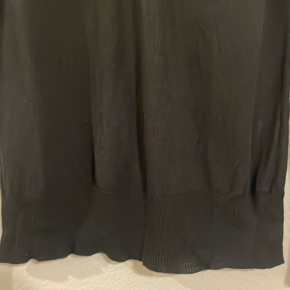 Coogi Women's V-Neck Sweater 1X Black Colorful Embroidered Logo Colorblock - Picture 7 of 13